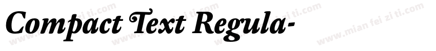 Compact Text Regula字体转换